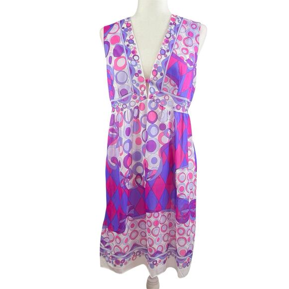 Emilio Pucci for Formfit Rogers 1960s Vintage Slip Dress Med Lingerie Sheer Mod - Picture 13 of 13